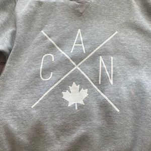 Canada Crew Neck Sweater - medium gray